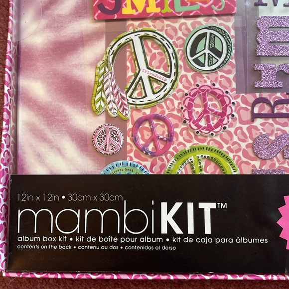 Scrapbook Album Box Mambi Kit NWT includes Album, Stickers, Ribbons, Papers Y2K - Picture 2 of 5